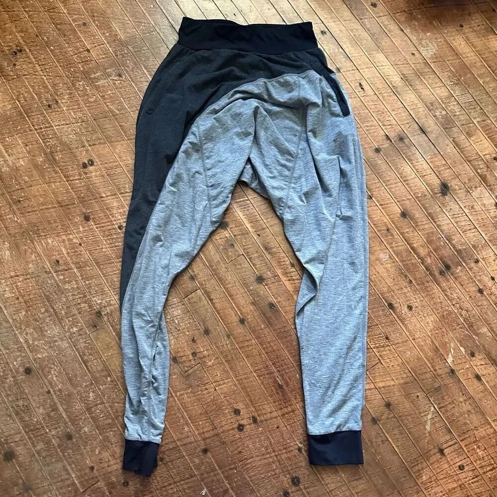 Sweaty Betty gray asymmetrical Athleisure harem leggings